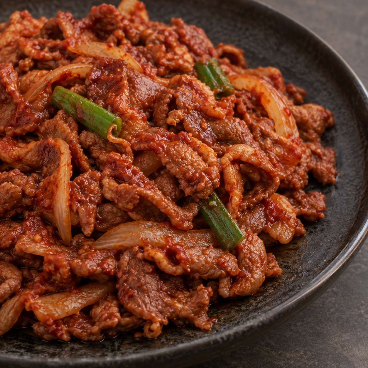 원조손맛 오리 고추장 불고기 조리 예시